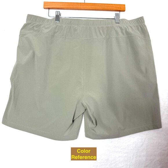 Rhone 7" Essentials Training Shorts Mens XXL Green Sage Drawstring Unlined Gym - Picture 4 of 8